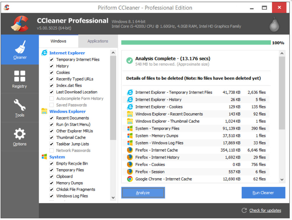 CCleaner for PC Windows2