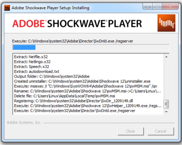 Shockwave Player for Windows
