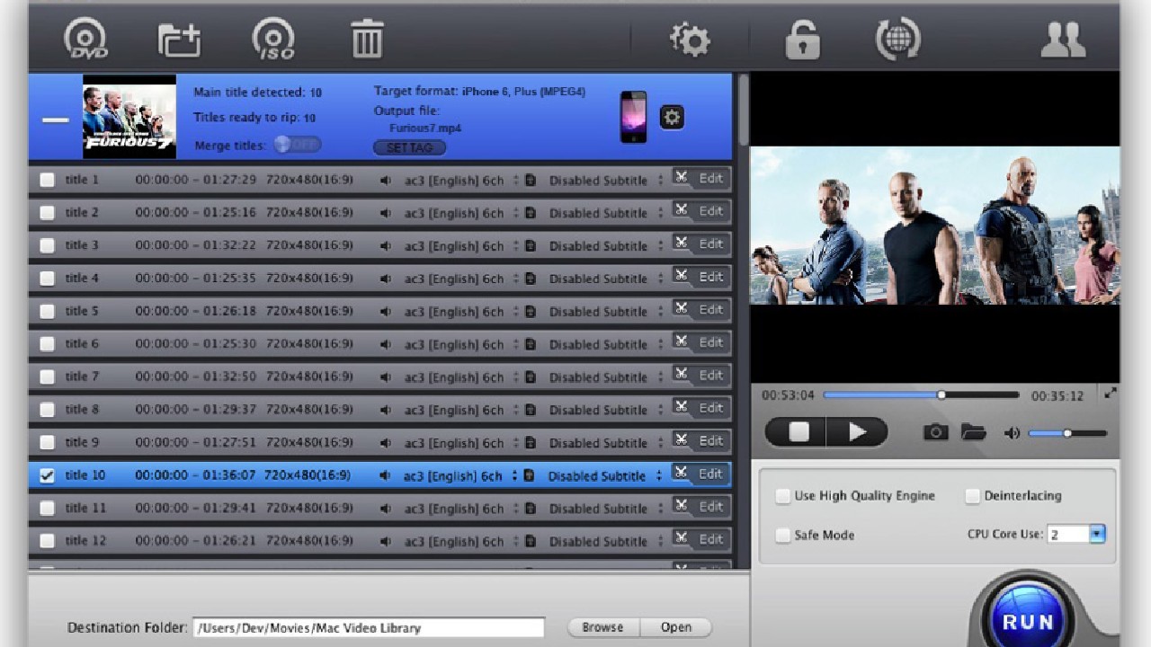 MacX DVD Ripper Pro for Mac