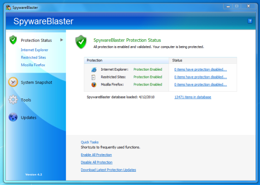 SpywareBlaster Download