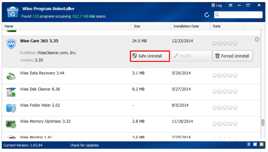 download the new version Wise Program Uninstaller 3.1.3.255