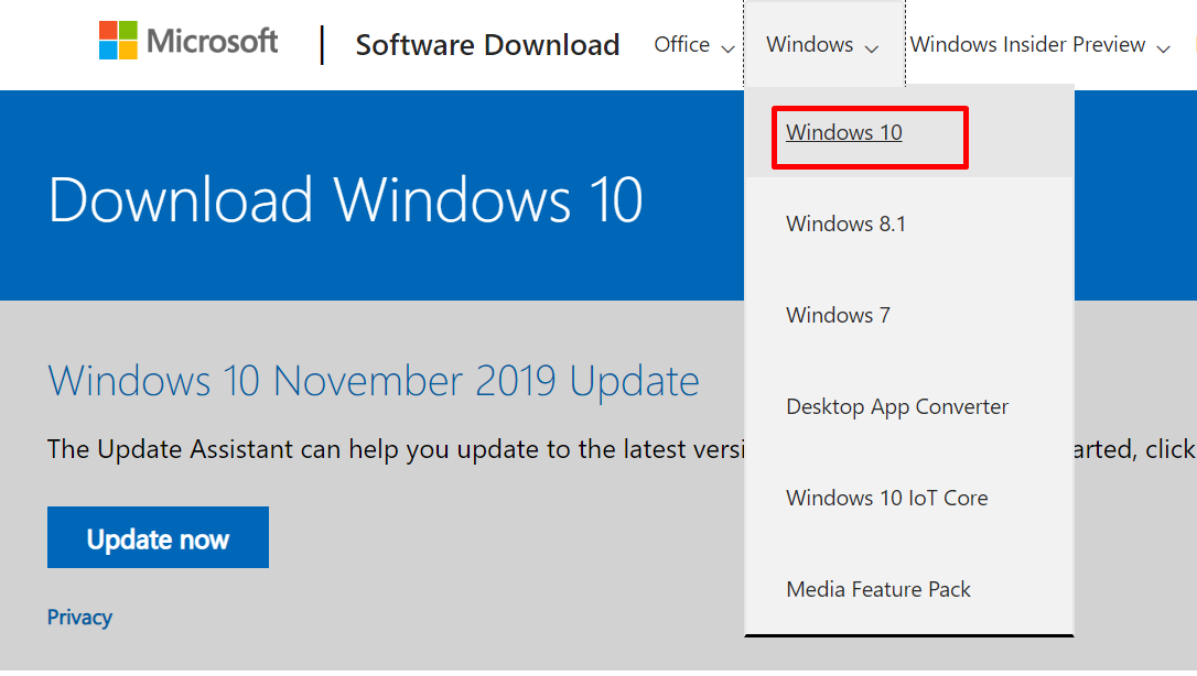 Microsoft Windows 10 ISO File free Download update