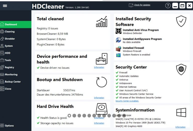 HDCleaner 2.054 for mac instal free