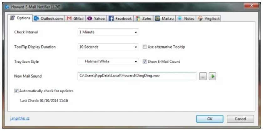 Howard Email Notifier 2.03 instal the new version for windows