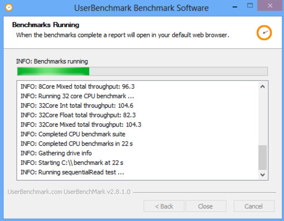 UserBenchmark for windows