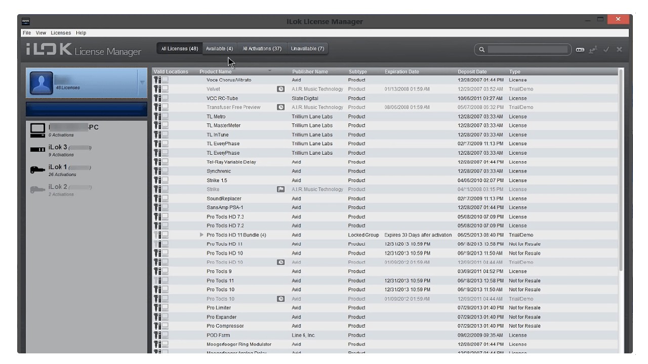 iLok License Manager for Windows