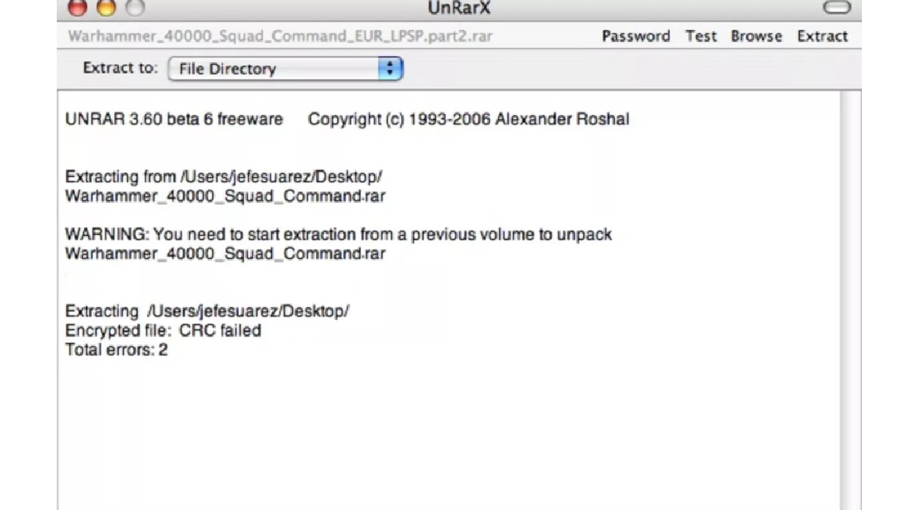UnRarX for Mac