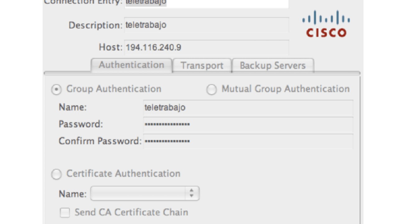 Cisco VPN Client for Mac