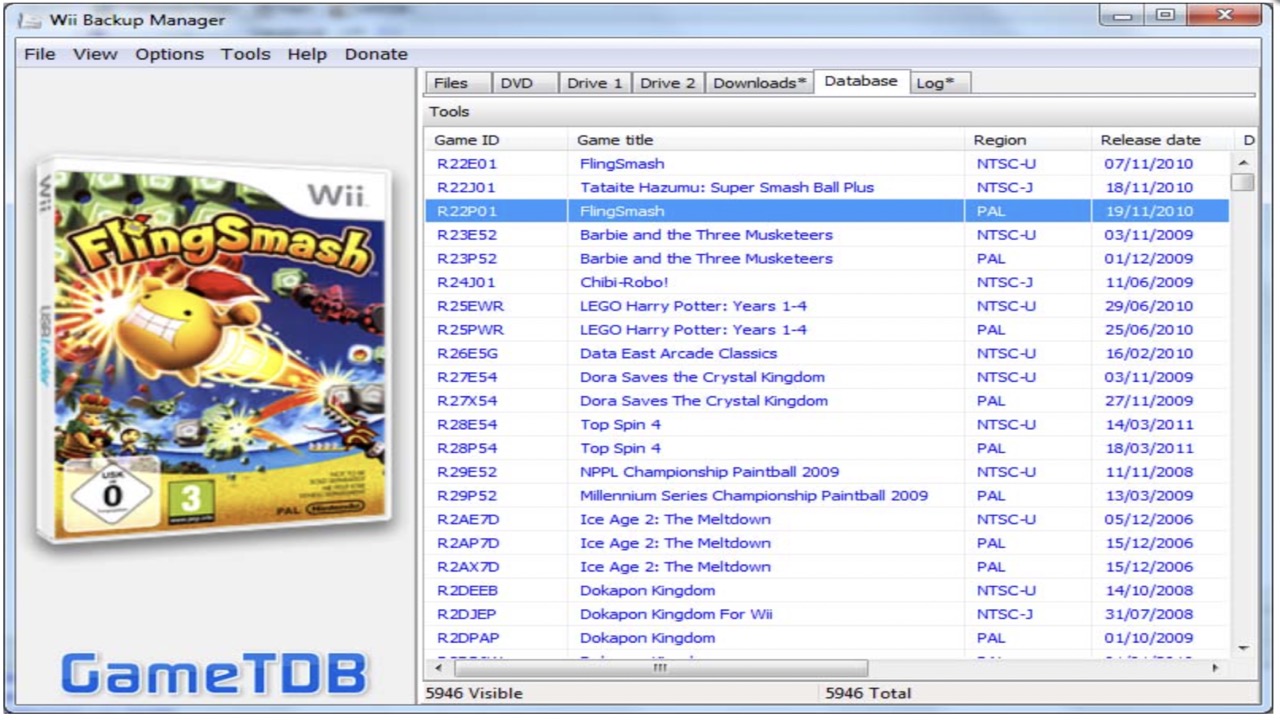 Wii Backup Manager for Windows