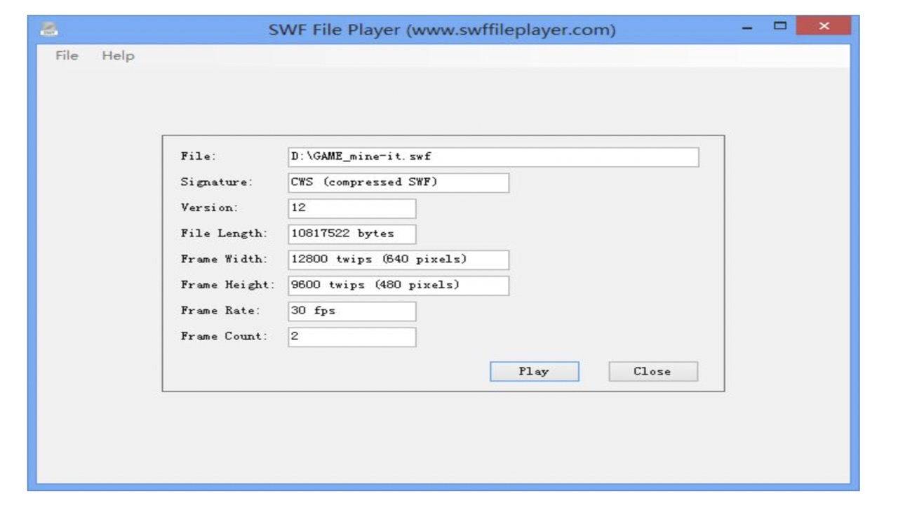 SWF Player for Windows