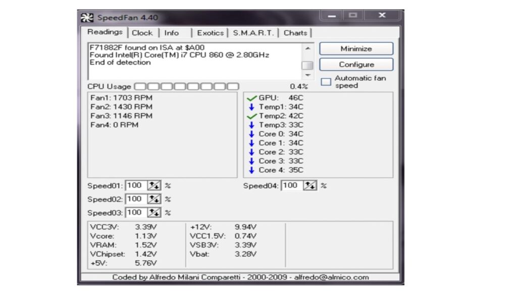 SpeedFan (2023 Latest) free Download for Windows 11/10/8/7/XP