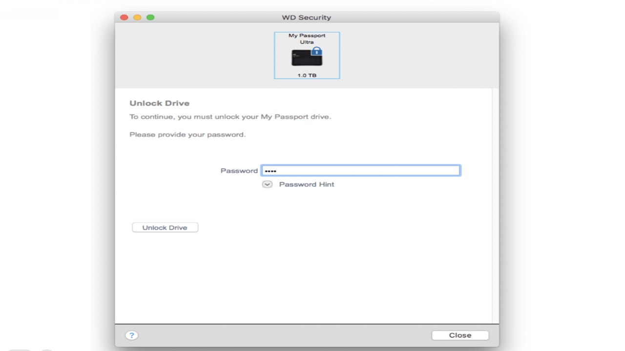 WD Security for Mac