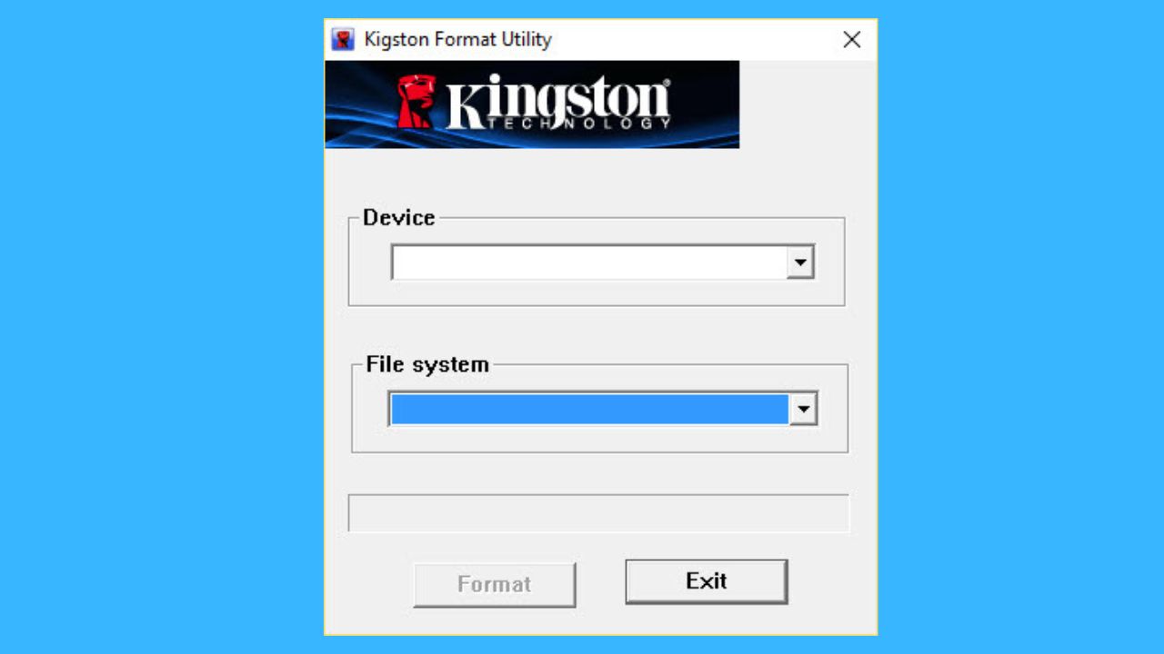 Kingston Format Utility for Windows