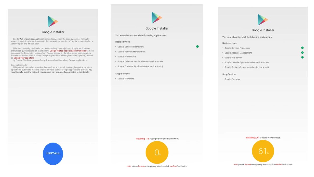 Google Installer APK for Android